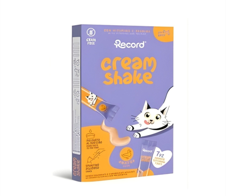Recompense Delicioase - Recompense pisici - Cream Shake pentru pisici - Rata - 7 x 12 g