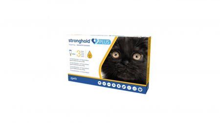 Deparazitare interna - Stronghold Plus Pisica 15 mg, < 2.5 kg, 0.25ml, 3 pipete