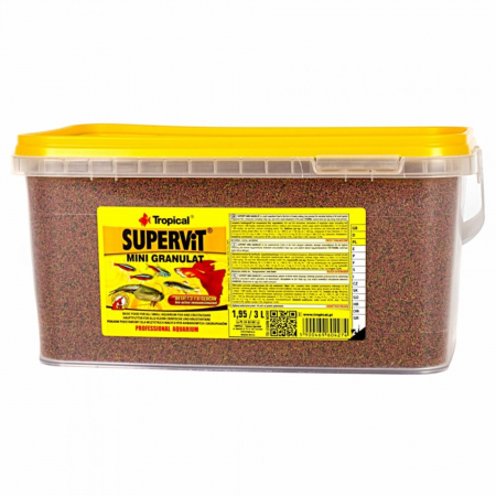 Hrana Pesti - SUPERVIT mini granulat, Tropical Fish, 3L/ 1.95 kg