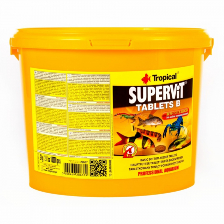 Hrana Pesti - SUPERVIT tablete B, Tropical Fish,50ml, 2kg, aprox. 10 000 tabs