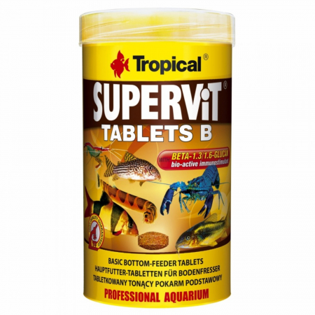 Hrana Pesti - SUPERVIT tablete B, Tropical Fish,50ml, 50ml, 36g
