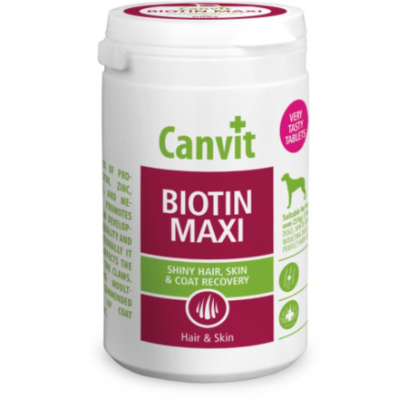 Caini - Supliment nutritiv pentru câini Canvit Biotin Maxi Hair & Skin 500 gr