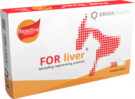 Afectiuni Hepatice - Supliment pentru caini cu afectiuni hepative, FOR liver, 30 capsule