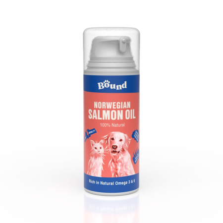 Farmacie cai - Ulei de somon norvegian pentru caini si pisici, Bound Pets 100ml