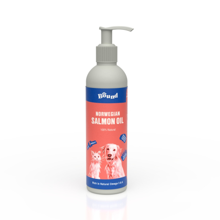 Farmacie cai - Ulei de somon norvegian pentru caini si pisici, Bound Pets 250ml