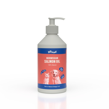 Farmacie cai - Ulei de somon norvegian pentru caini si pisici, Bound Pets 500ml