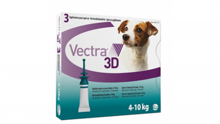 Antiparazitare interne si externe - Vectra 3D soluţie spot-on pentru câini 4-10kg, 1 pipete