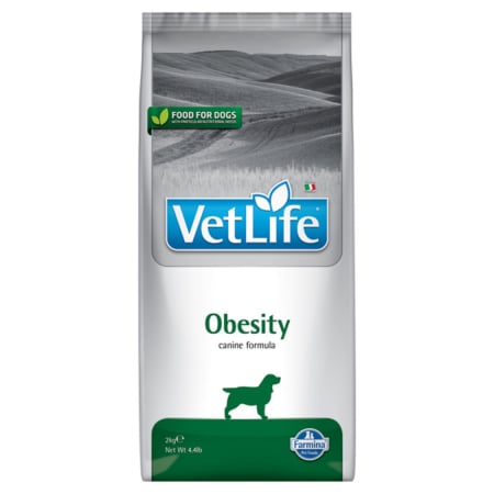 Caini - Vet Life Farmina, Obesity caine, 2 kg
