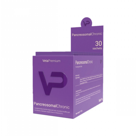 Pisici - VETAPRO pancreosomal chronic 30x3g pudra pentru caini si pisici