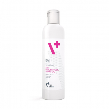 Sampoane si Balsamuri - VetExpert Sampon AntiSeboreic pentru caini si pisici, 250 ml