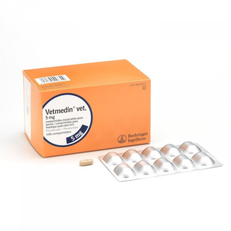 Caini - Vetmedin 5 mg, 100 tablete masticabile