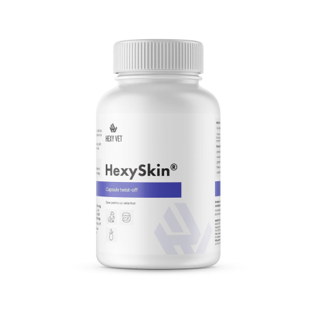 Farmacie Caini - HEXYSKIN pentru caini si pisici 60 capsule twist-off