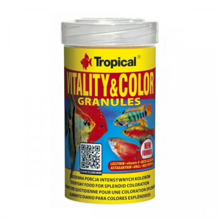 Hrana Pesti - VITALITY & COLOR GRANULAT Tropical Fish, 100ml/ 55g