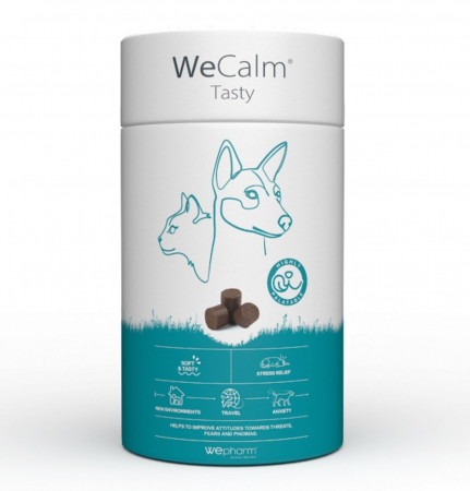Dermatologice Pisici - WeCalm Tasty, gestionarea situațiilor stresante la caini si pisici, 30 comp