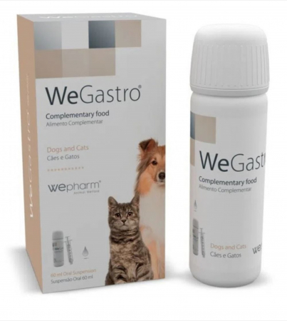 Caini - WeGastro, flacon cu seringa dozatoare x 60 ml solutie buvabila