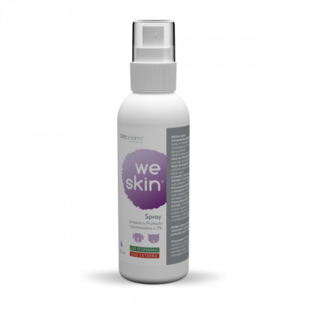 Dermatologice Pisici - Weskin, spray antiseptic cu clorhexidina, pentru caini si pisici, 100 ml