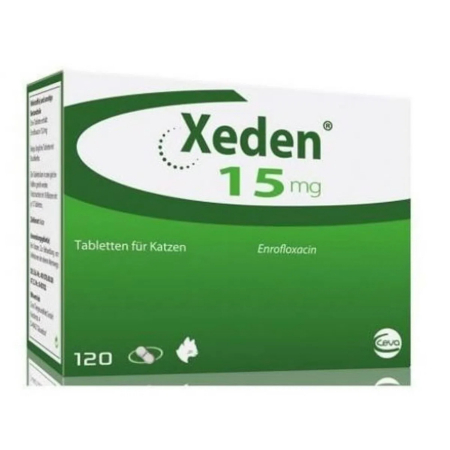 Caini - Folie Xeden 15 mg, antibiotic, 12 comprimate