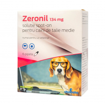 Antiparazitare interne si externe - Zeronil 268mg dog (20-40kg) - 6 Pipete Antiparazitare