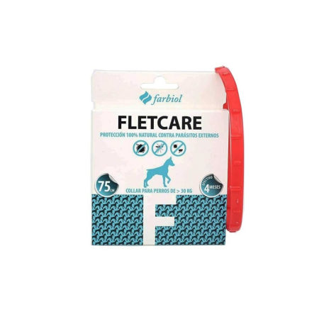 Deparazitare externa - Zgarda antiparazitara FLETCARE 75 cm caine talie mare