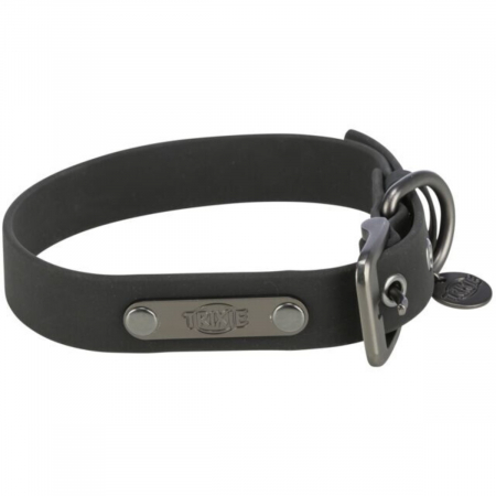 Caini - Zgarda City Style, M - L: 40 - 47 cm / 20 mm, Negru