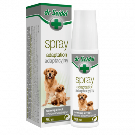 Caini - Spray pentru sprijin comportamental in caz de stres si anxietate la caini, Dr. Seidel, 90ml