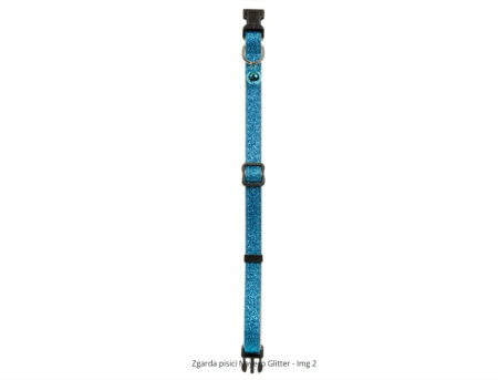 Zgarda pisici Nayeco Glitter cu clopotel 20-33 cm [2]