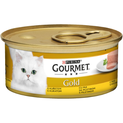 Gourmet GOLD Mousse cu Pui, hrana umeda pentru pisici, 85g 85 g