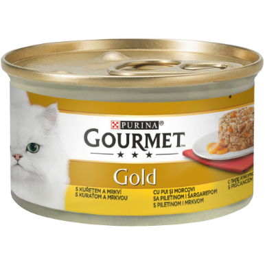 GOURMET GOLD SAVOURY CAKE CU PUI ȘI MORCOVI, 85g 85 g