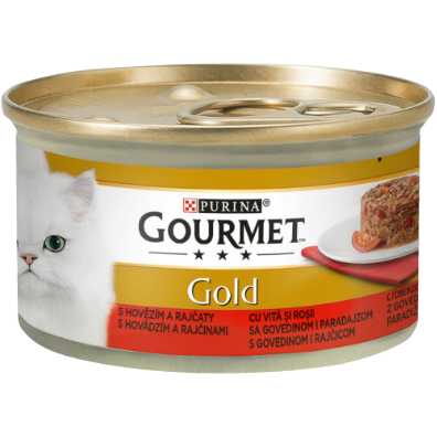 GOURMET GOLD SAVOURY CAKE CU VITĂ ȘI ROȘII, 85g 85 g
