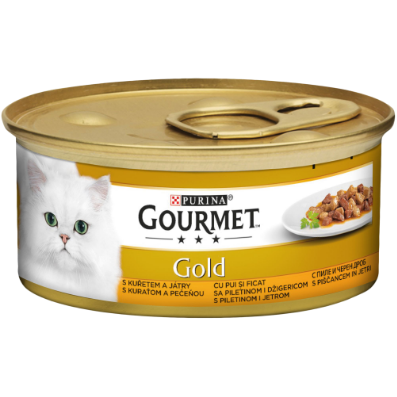 GOURMET GOLD CU PUI ȘI FICAT ÎN SOS, 85g 85 g