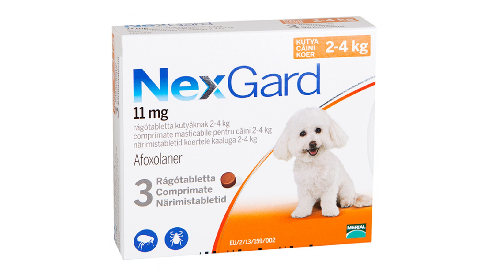 NexGard comprimate masticabile, 2-4 kg, 3 comprimate 3 Comprimate
