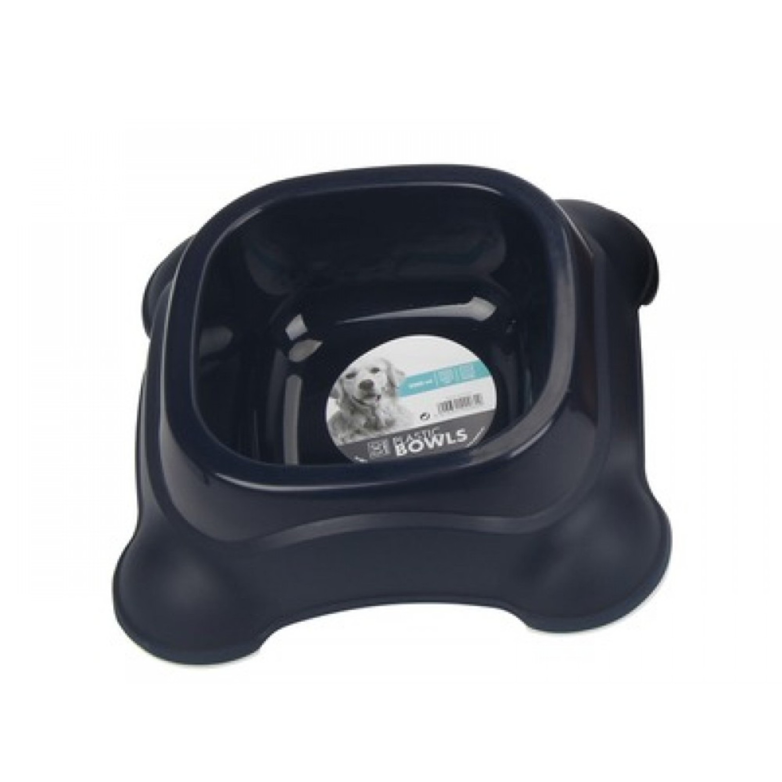 Castron din plastic pentru caini 2300ml, M-PETS 2300 ml