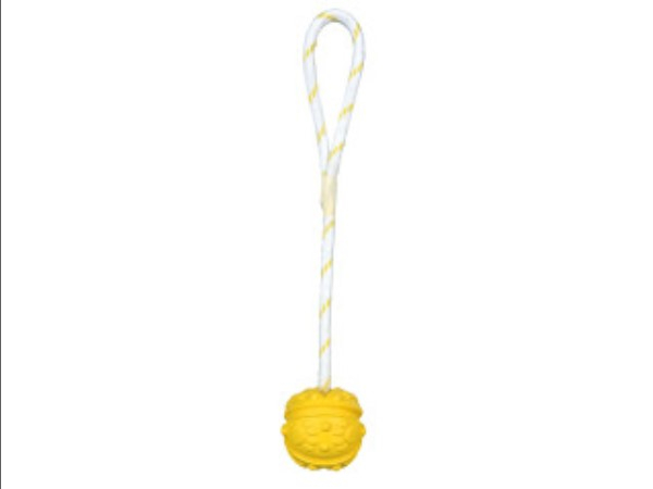 Jucarie Minge Cauciuc Natural cu Sfoara Lime ø 7 35 cm 7 cm/35 cm