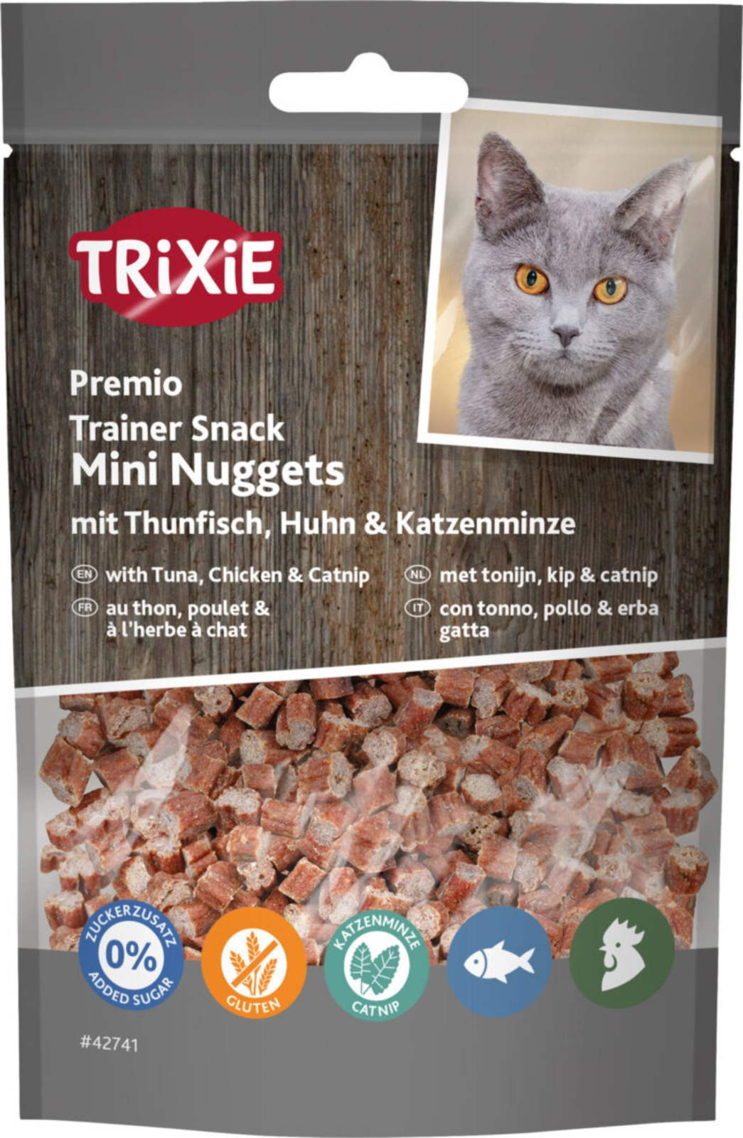 Recompense Pentru Pisici, Premio Trainer, Mini Nuggets Cu Peste/Pui/Catnip, 50 g 50 g