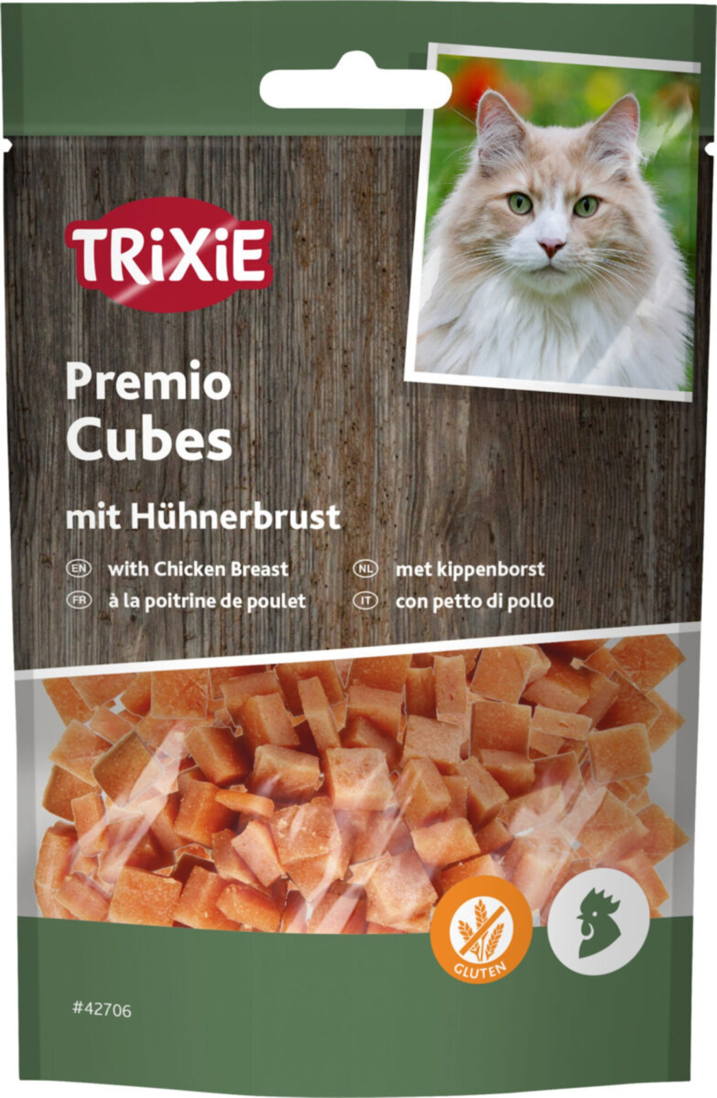 Recompense Pentru Pisici, Premio, Cuburi Cu Pui, 50 g 50 g