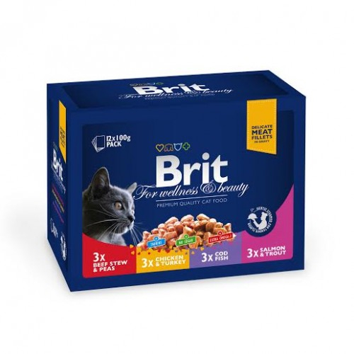 Brit Premium Cat Plic Family Variety 12 x 100 g [1]