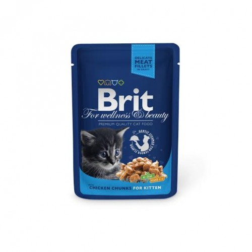 Brit Premium Cat Junior Plic Pui 100 g [1]