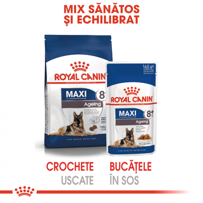 Royal Canin Maxi Ageing hrana umeda caine senior (in sos), 10 x 140 g [1]