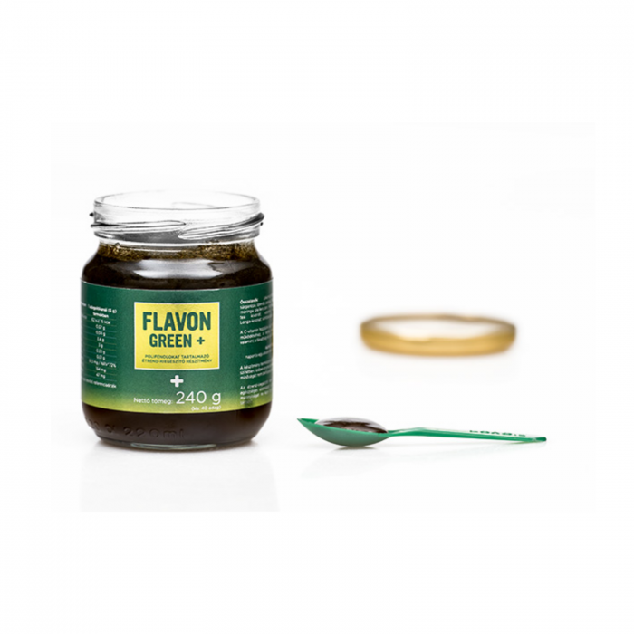 Flavon Green+ 240 g, supliment alimentar antioxidant cu consistenţă de gel, formulă concentrată cu polifenoli, vitamina C şi beta-glucani [3]