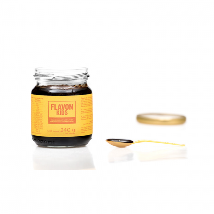 Flavon Kids 240 g, supliment alimentar antioxidant cu consistenţă de gel, formulă concentrată cu polifenoli, vitamina C si complexul de vitamine B [3]