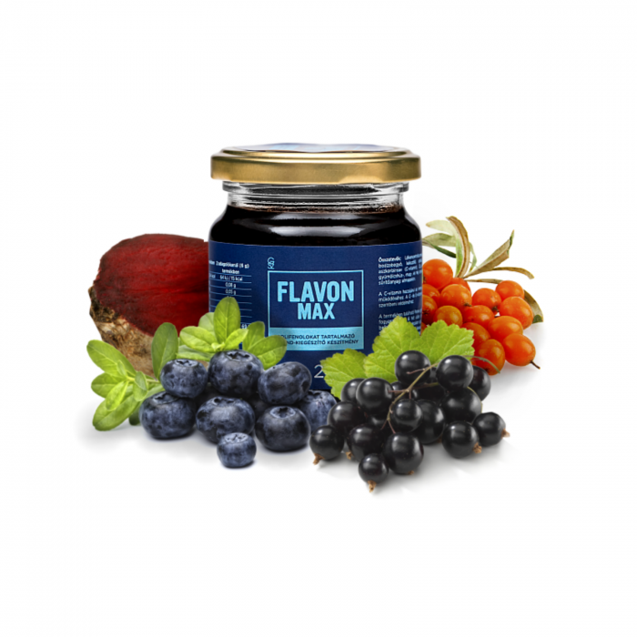 Flavon Max 240 g, supliment alimentar antioxidant cu consistenţă de gel, formulă concentrată cu polifenoli, vitaminele C şi E [1]