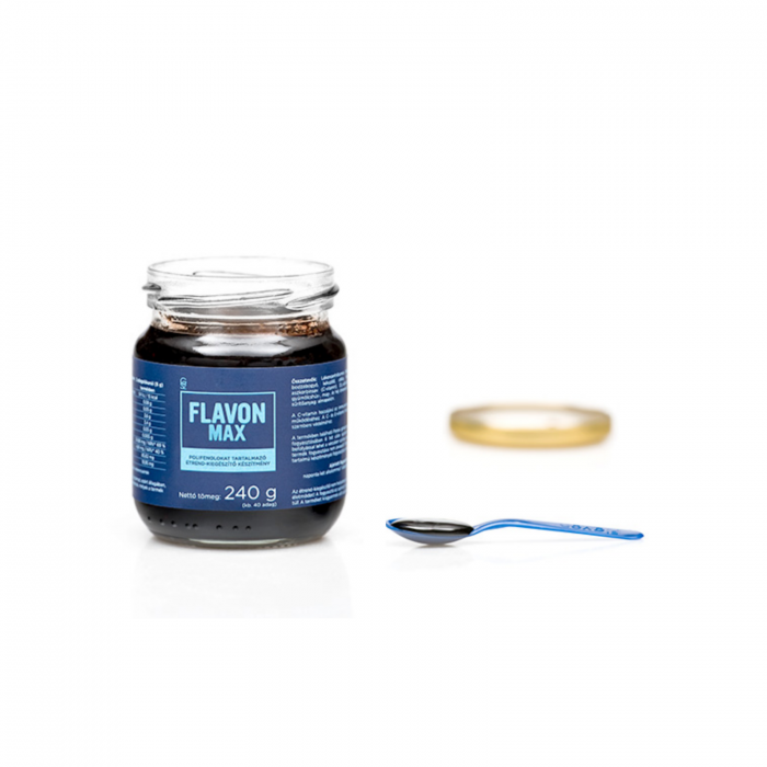 Flavon Max 240 g, supliment alimentar antioxidant cu consistenţă de gel, formulă concentrată cu polifenoli, vitaminele C şi E [3]