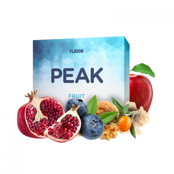 Flavon Peak Fruit 30 plicuri x 10 g, supliment alimentar antioxidant cu consistenţă de gel, formulă concentrată cu polifenoli, vitamina C, beta-glucani şi uleiuri omega [1]
