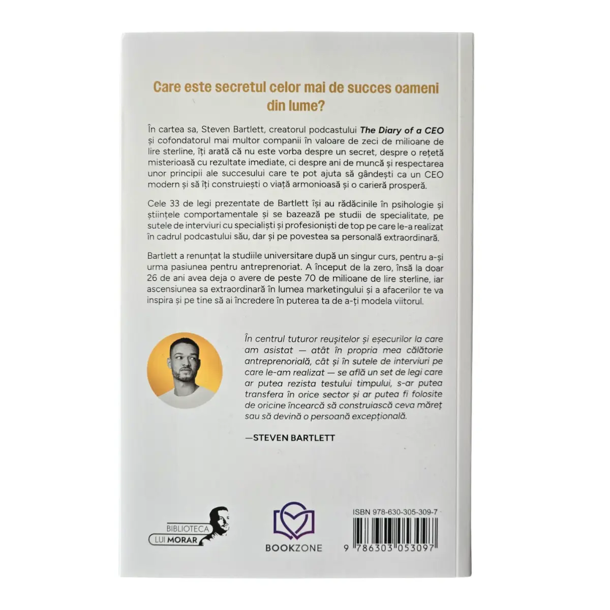 Jurnalul unui CEO: 33 de legi ale succesului in viata si in business, Steven Bartlett, editia I, 2024 [2]