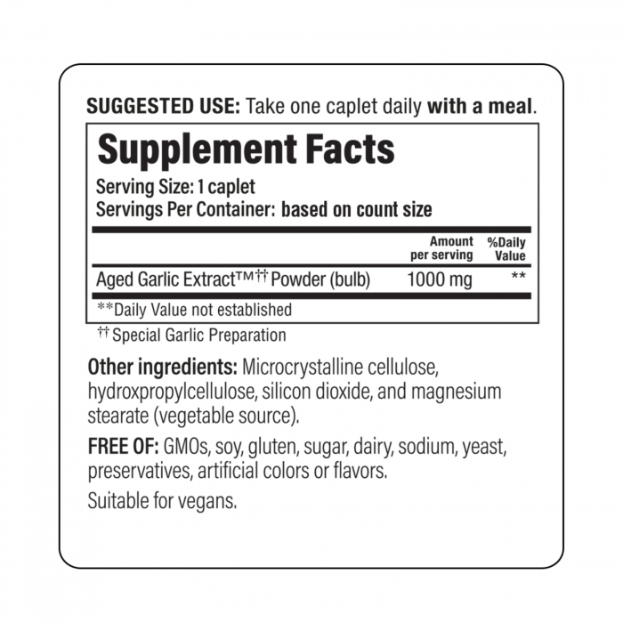 Kyolic® One Per Day 1000 mg, 60 tablete, conţine extract de usturoi maturat, pentru un sistem cardiovascular sănătos [2]