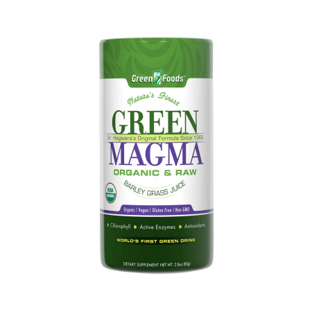 Suplimente nutritive - Green Magma® 80 g, Green Foods, pulbere concentrată din suc de orz verde organic, formulă originală Dr. Hagiwara