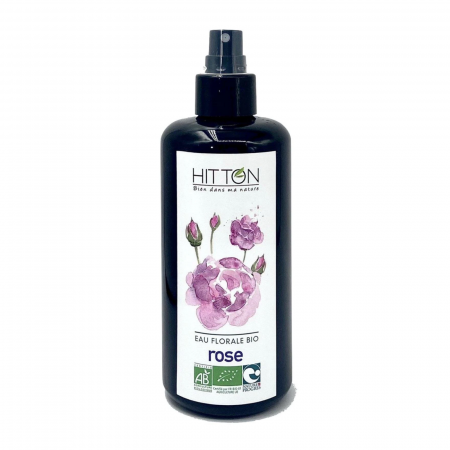 Îngrijire personală - Hidrolat de trandafir de Damasc (Rosa damascena) ECO 200 ml, fără conservanţi, formulă concentrată - fabricat în Franţa