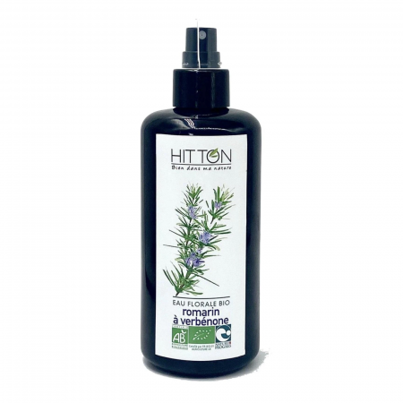 Îngrijire faţă - Hidrolat de rozmarin verbenon (Rosmarinus officinalis verbenoniferum) ECO 200 ml, fără conservanţi, formulă concentrată - fabricat în Franţa