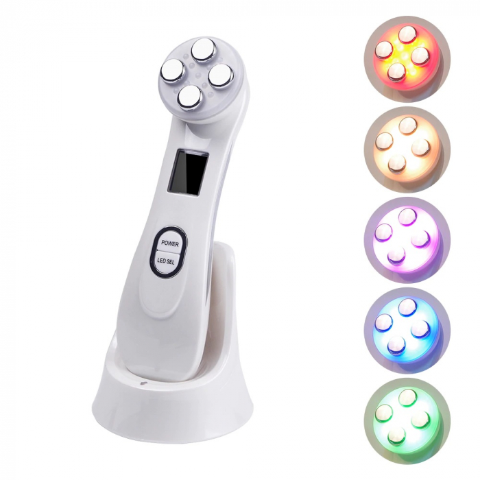 Aparat radiofrecventa cu LED 5 in 1 EF EMS, 10W, alb [2]