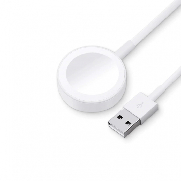 Cablu de incarcare magnetic pentru Iwatch / Apple Watch, 1 m, Alb, USB [2]